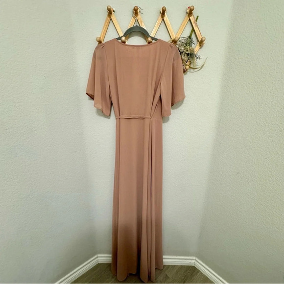 Baltic Born NWT Nude Blush True Wrap Dress S - Picture 7 of 8